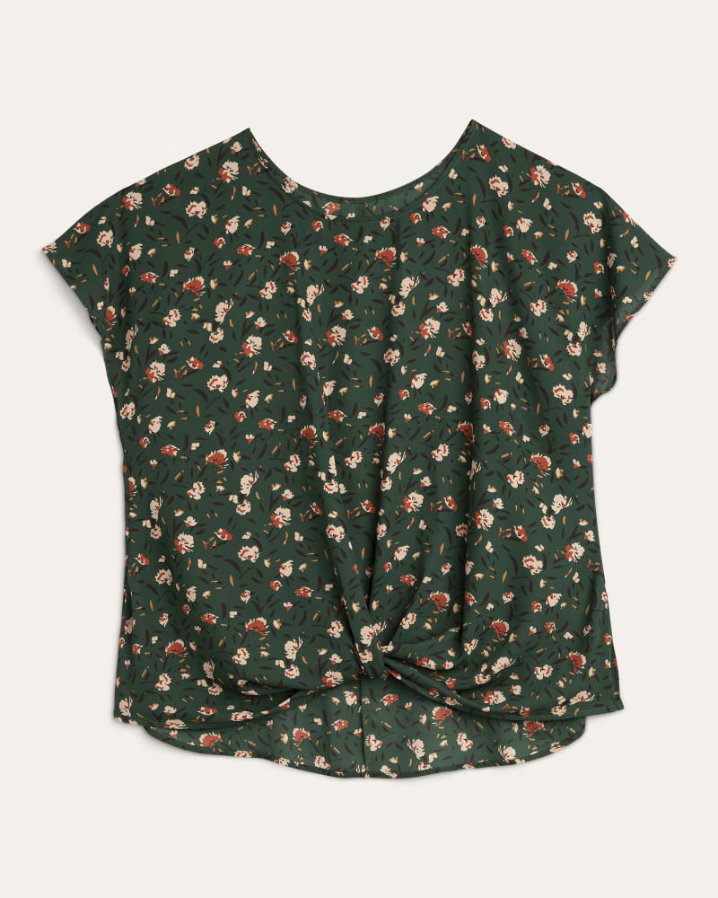 Front of plus size Ellise Knot-Front Blouse by Meri Skye | Dia&Co | dia_product_style_image_id:166628